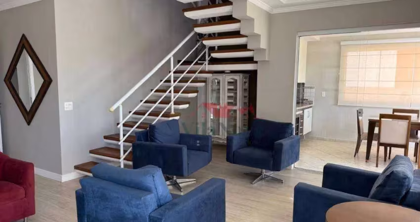 Cobertura duplex com 4 suítes para alugar, 200 m² por r$ 7.000 mês - cidade nova i - indaiatuba/sp