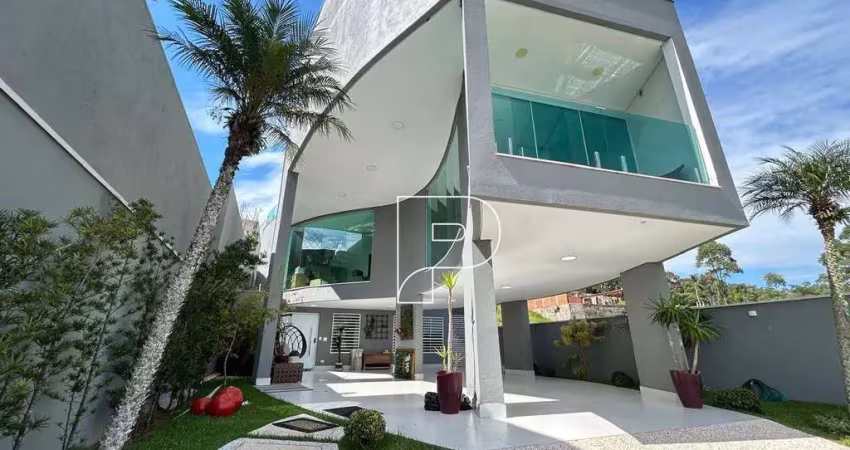 Casa com moderna com 3 suítes à venda, 266 m² por r$ 1.590.000 - reserva dos pires - cotia/sp