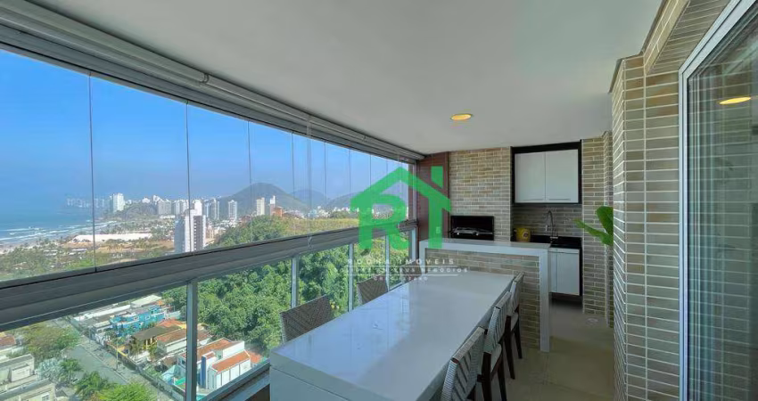 Apartamento Beira Mar, 3 Dormitórios (1 Suíte), 2 Vagas, Área de Lazer, Enseada, Guarujá/SP