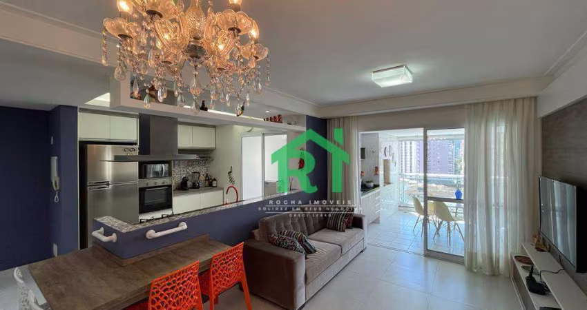 Apartamento com Varanda Gourmet, 3 Dormitórios (2 Suítes), 2 Vagas, Pitangueiras - Guarujá/SP