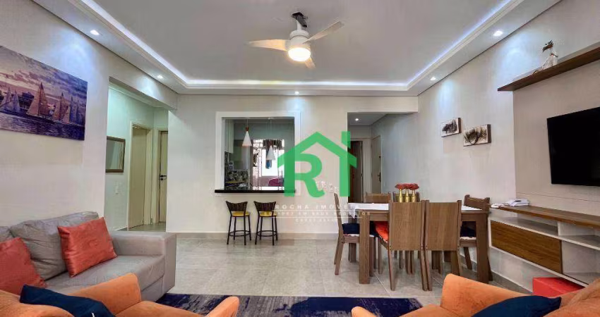 Apartamento Vista Mar, Reformado, 3 Dormitórios (1 Suíte), Pitangueiras, Guarujá/SP