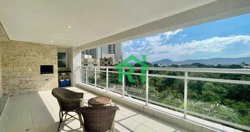 Apartamento Beira Mar, Varanda Gourmet, 3 Suítes, 2 Vagas, Área de Lazer, Enseada, Guarujá/SP
