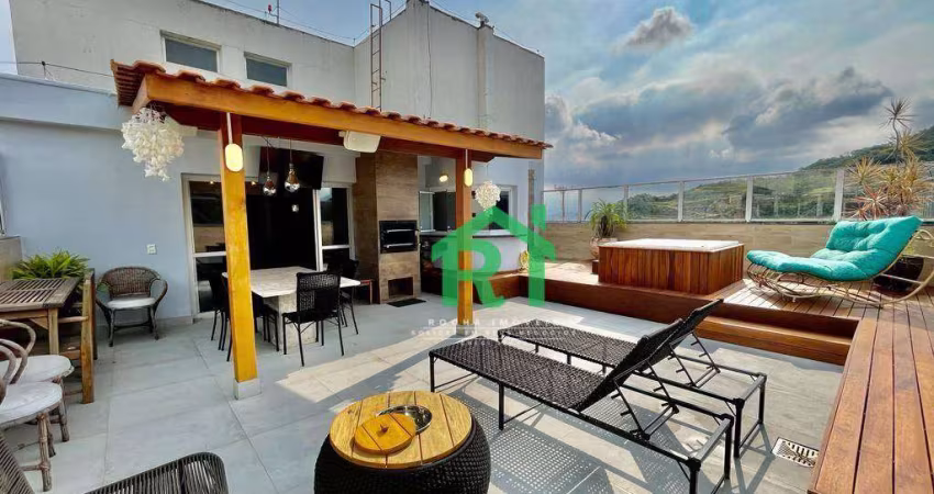 Cobertura com 3 dormitórios à venda, 235 m² por R$ 1.000.000,00 - Pitangueiras - Guarujá/SP