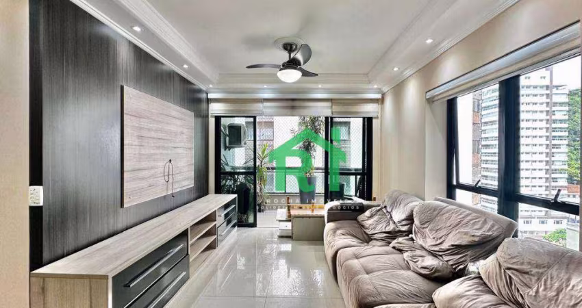Apartamento reformado, 3 dormitórios, 2 vagas, lazer, Pitangueiras,Guarujá/SP.