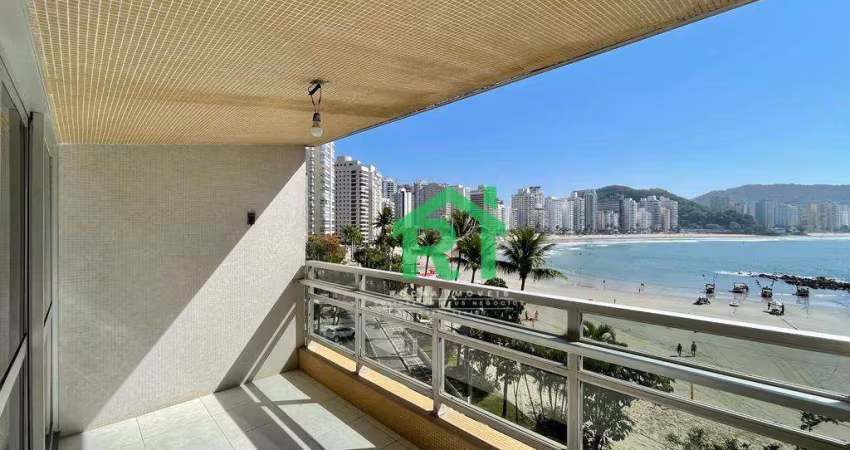 Apartamento Frente Mar, 4 Dormitórios (1 Suíte), 1 Vaga, Área de Lazer, Jardim Astúrias, Guarujá/SP
