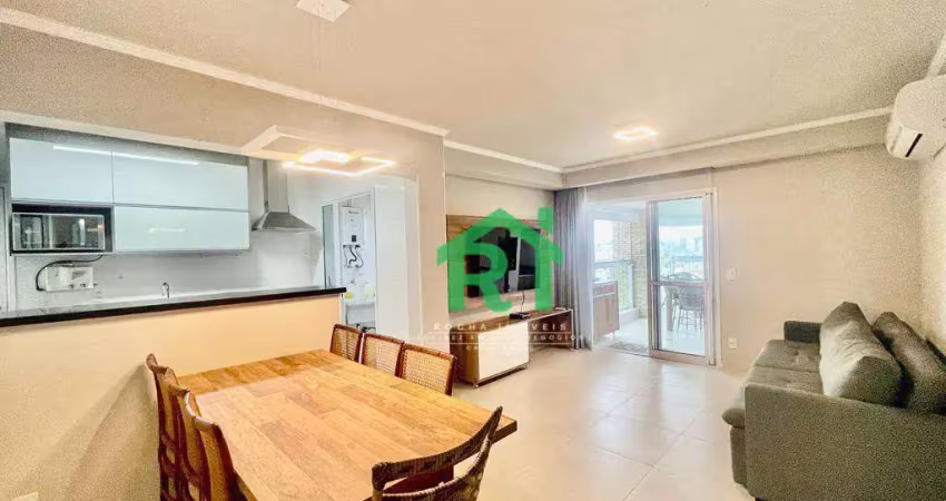 Apartamento beira mar, 3 dormitórios (1 suíte), 2 vagas, área de lazer, enseada, guarujá/sp