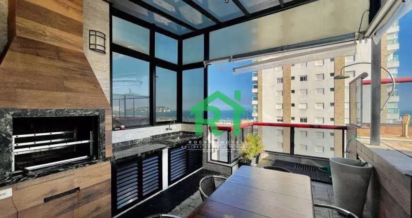 Cobertura com 4 dormitórios à venda, 240 m² por R$ 1.200.000,00 - Enseada - Guarujá/SP
