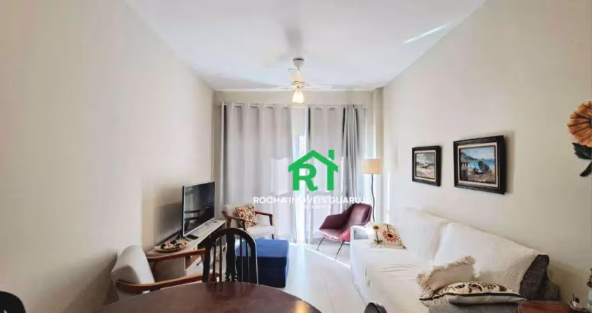 Apartamento reformado, 3 dormitórios, 1 vaga, à venda por r$ 470.000 - pitangueiras - guarujá/sp