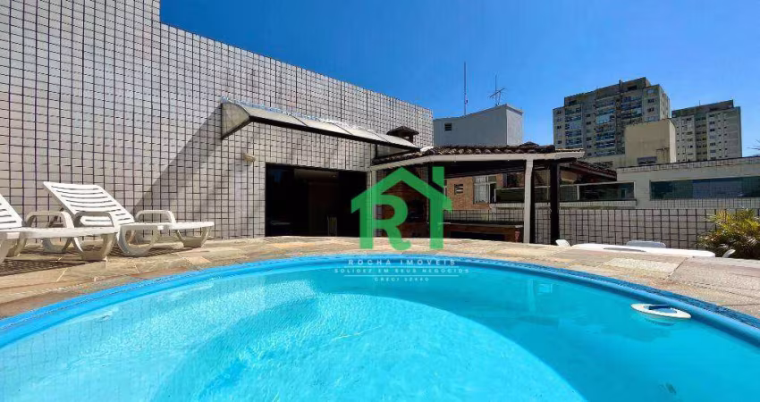 Cobertura á venda na Praia do Tombo | Rocha Imóveis Guarujá