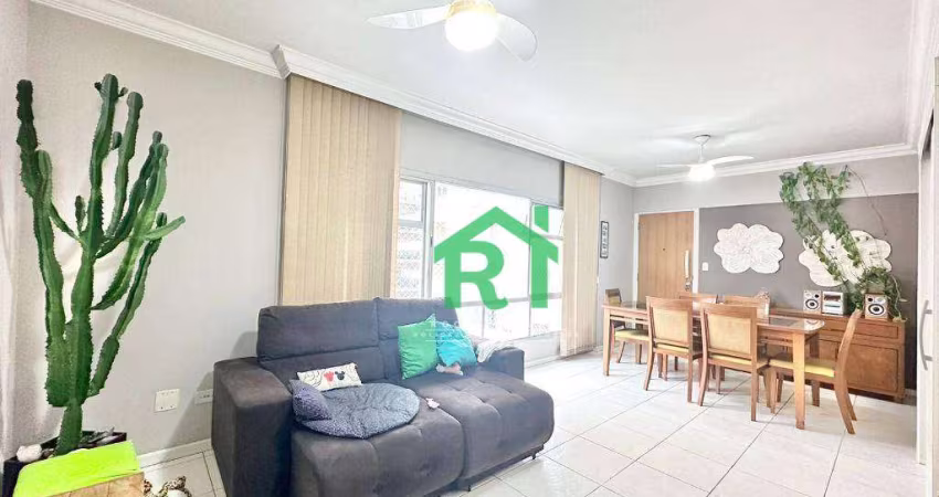 Apartamento beira mar, 4 dormitórios (1 suíte), 1 vaga, lazer, Pitangueiras, Guarujá/SP.