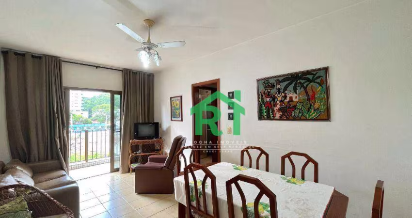 Apartamento com Sacada, 2 Dormitórios, 1 Vaga, Jardim Astúrias, Guarujá/SP