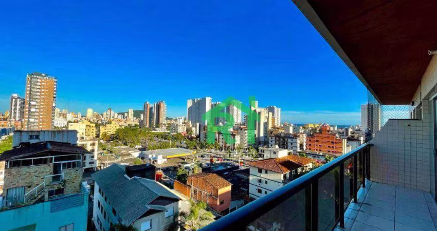 Apartamento com Sacada, 1 Dormitório, 1 Vaga, Área de Lazer, Enseada, Guarujá/SP
