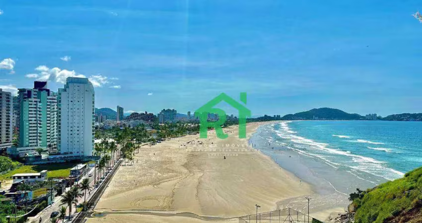 Apartamento beira mar, vista mar, 3 dormitórios (1 suíte), 2 vagas, lazer pitangueiras, guarujá/sp.