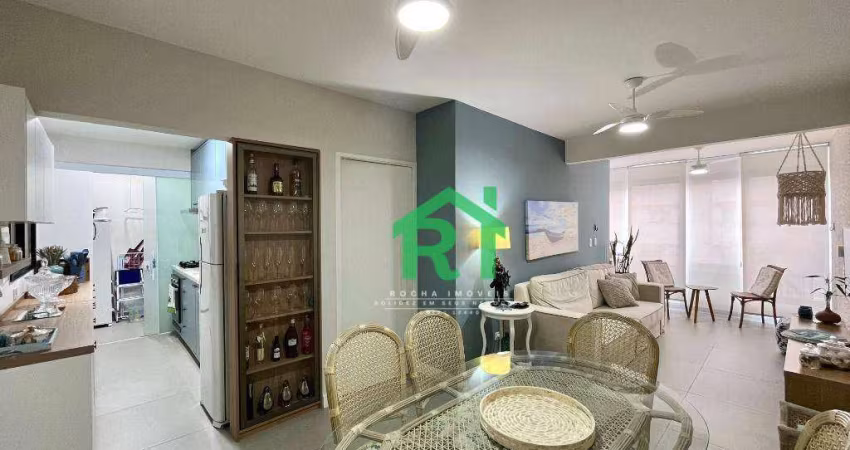 Apartamento Reformado, 2 Dormitórios (2 Suítes), 1 Vaga, Jardim Astúrias, Guarujá/SP