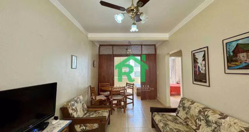 Apartamento beira mar 1 dormitório à venda por r$ 380.000 - praia de pitangueiras - guarujá/sp