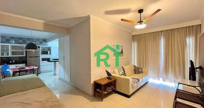 Apartamento Reformado, 1 Dormitório, 1 Vaga, Pitangueiras, Guarujá/SP