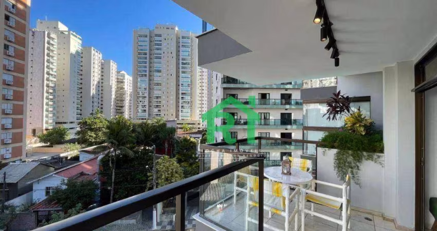 Apartamento Beira Mar, 3 dormitórios (2 Suítes) - Pitangueiras - Guarujá/SP