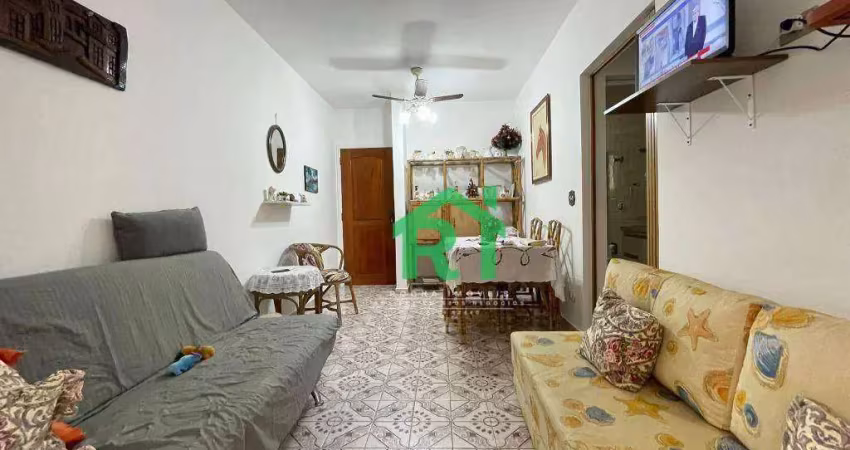 Apartamento com 1 dormitório para alugar, 50 m² por R$ 3.500,00/mês - Pitangueiras - Guarujá/SP