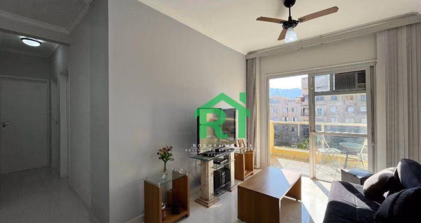 Apartamento 2 Quartos, 1 Vaga. Venda, 70m² R$400.000 - Enseada - Guarujá/SP