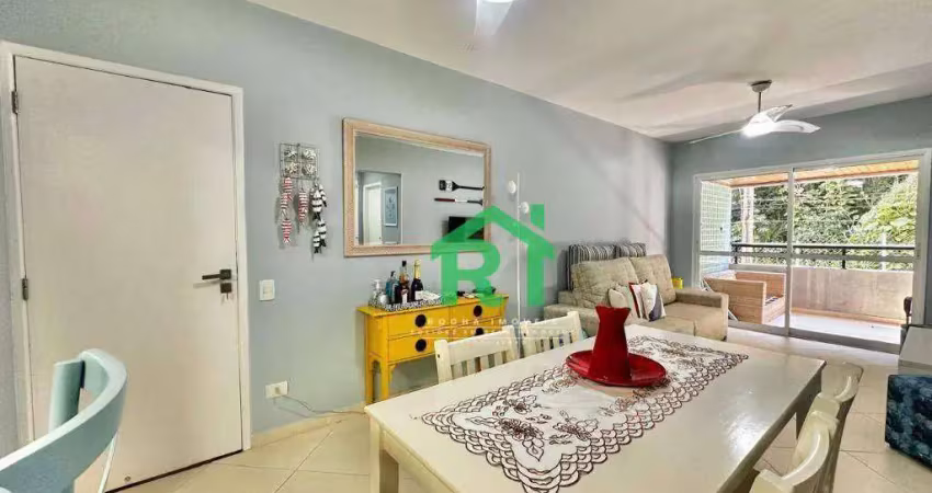 Apartamento reformado beira mar, 3 dormitórios (1 suíte), 1 vaga, pitangueiras, guarujá/sp.