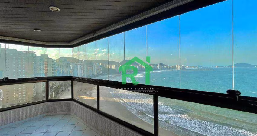 Apartamento Frente Mar, 3 Quartos (Suítes), 2 Vagas, Praia das Astúrias - Guarujá/SP.