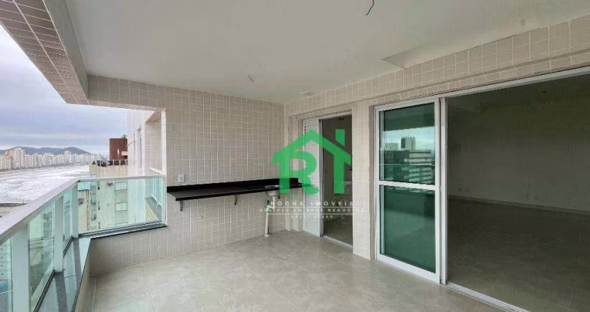 Apartamento com Varanda Gourmet, 2 Dormitórios (1 Suíte), 2 Vagas, Jardim Astúrias, Guarujá/SP