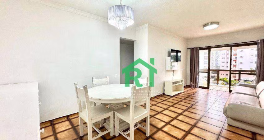 Apartamento com 3 dormitórios, 2 vagas, 200 metros da praia  à venda, 100 m² por R$ 575.000 - Pitangueiras - Guarujá/SP