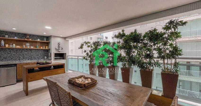 Apartamento com 4 dormitórios à venda, 134 m² por R$ 1.190.000,00 - Jardim Astúrias - Guarujá/SP