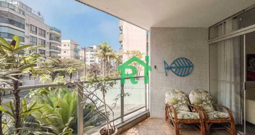 Apartamento Beira Mar, 3 dormitórios,( 3 Suítes) 2 Vagas, Lazer- Enseada -Guarujá/SP