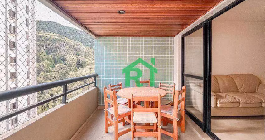 Apartamento beira mar, vista para o mar, com 3 dormitórios à venda, 100 m² por r$ 550.000 - pitangueiras - guarujá/sp