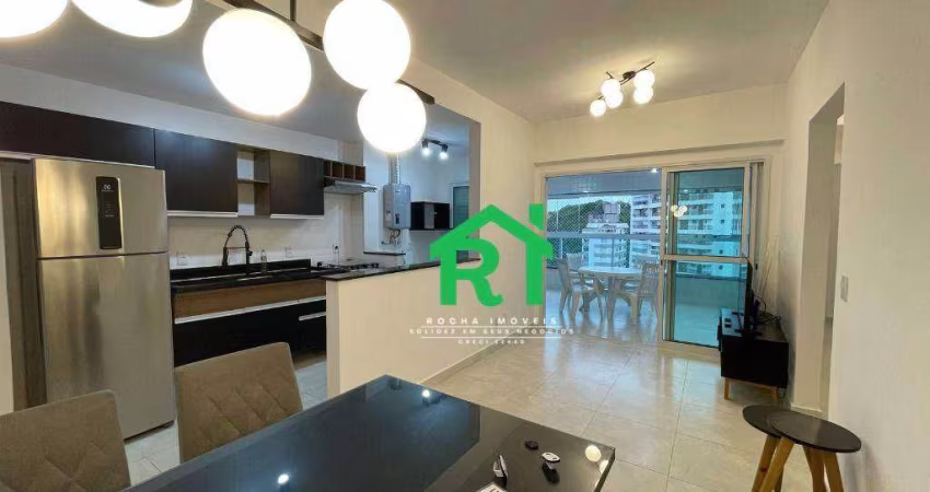 Apartamento com 3 dormitórios para alugar, 91 m² por R$ 6.000,00/mês - Jardim Astúrias - Guarujá/SP
