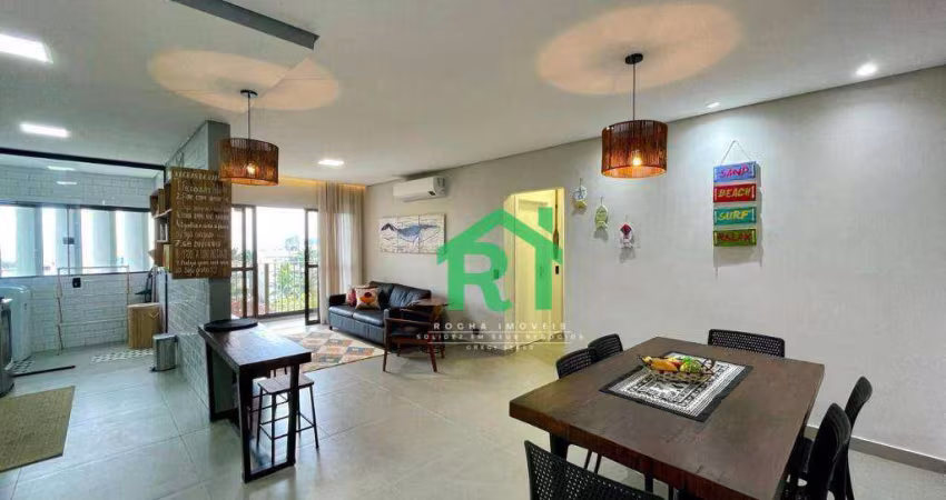Apartamento Reformado, 2 Dormitórios (1 Suíte), 1 Vaga, Lazer, Tombo - Guarujá/SP
