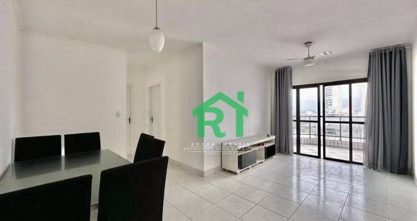 Apartamento moderno, 3 dormitórios (1 suíte), 2 vagas, lazer, Enseada, Guarujá/SP.