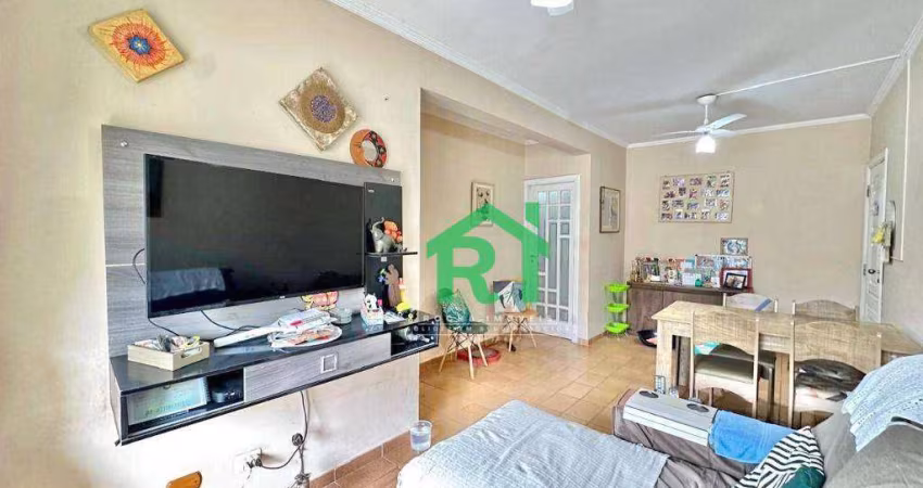 Apartamento com 3 dormitórios, 1 vaga, lazer, Enseada, Guarujá/SP.