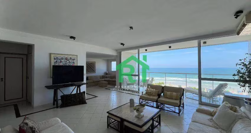 Apartamento frente mar, 3 dormitórios (2 suítes), 1 vaga, pitangueiras, guarujá/sp