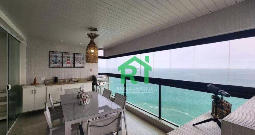 Apartamento com 3 dormitórios, 186 m² - venda por R$ 1.800.000,00 ou aluguel por R$ 10.000,00/mês - Pitangueiras - Guarujá/SP