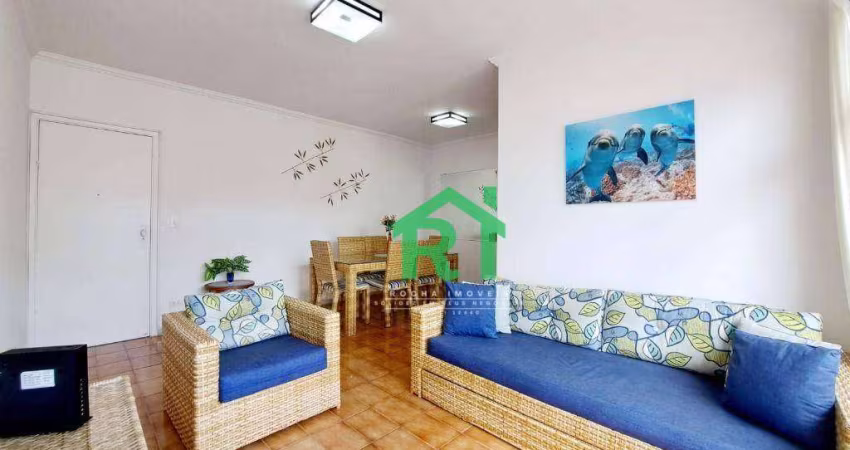 Apartamento à Beira Mar, 2 Dormitórios (1 Suíte), 1  Vaga, Praia da Enseada - Guarujá/SP