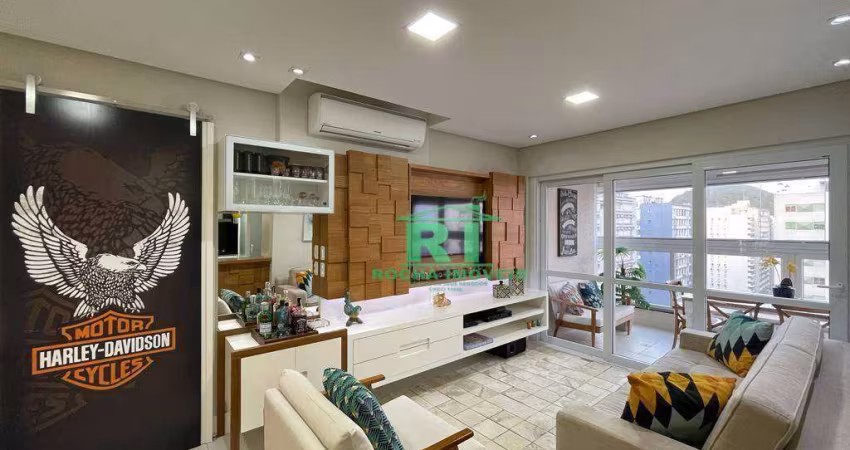 Apartamento, 100 m² - venda por R$ 1.250.000,00 ou aluguel por R$ 9.000,00/mês - Pitangueiras - Guarujá/SP