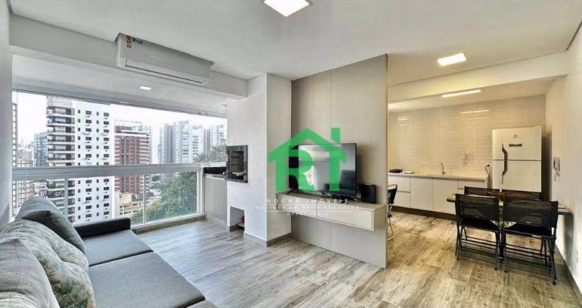 Apartamento com 2 dormitórios, 60 m² - venda por R$ 600.000,00 ou aluguel por R$ 5.000,00/mês - Jardim Astúrias - Guarujá/SP