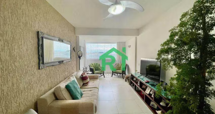Apartamento reformado, 2 dormitórios (1 suíte), 1 vaga, lazer, jardim astúrias, guarujá/sp