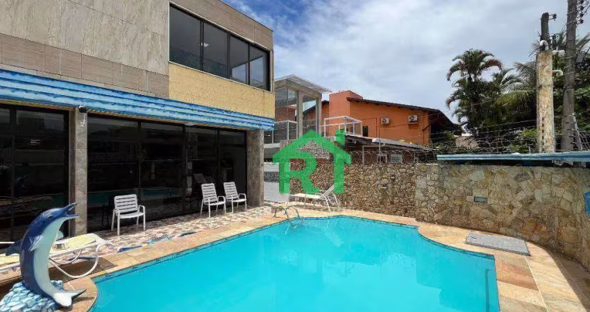 Casa beira-mar, reformada, 6 dormitórios (4 suítes), 4 vagas, lazer, enseada, guarujá/sp