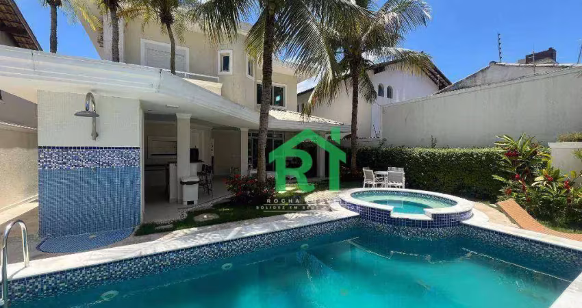 Casa beira-mar, reformada, 5 dormitórios (5 suítes), 4 vagas, lazer, enseada, guarujá/sp