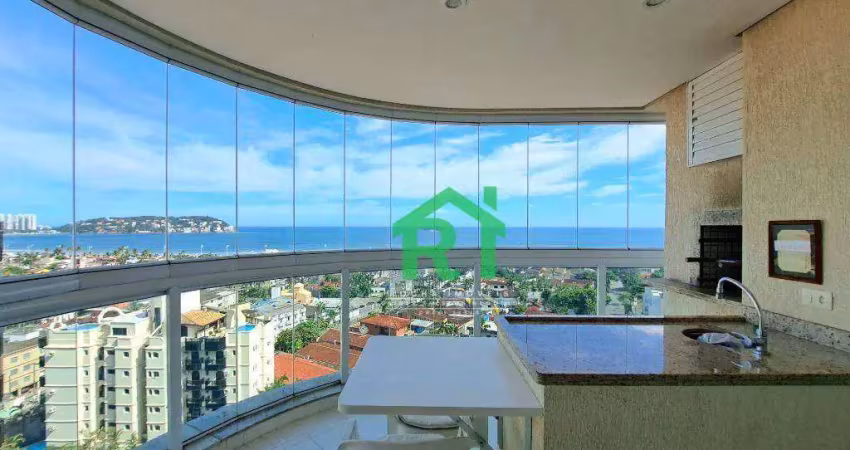 Apartamento com 3 dormitórios, 115 m² - venda por r$ 1.150.000,00 ou aluguel por r$ 6.500,00/mês - enseada - guarujá/sp