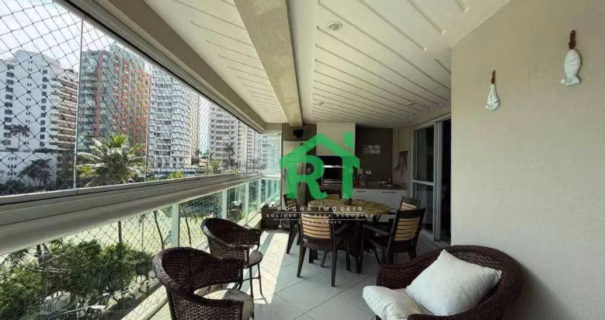 Apartamento com 4 dormitórios à venda, 175 m² por r$ 2.500.000,00 - jardim astúrias - guarujá/sp