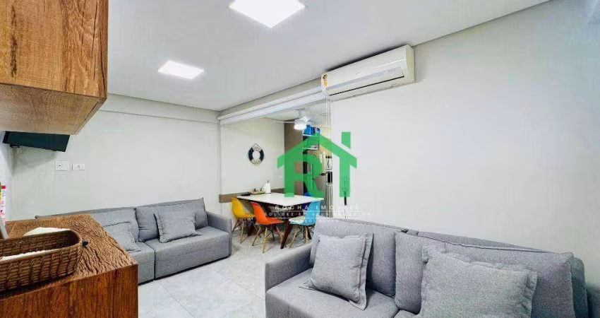 Apartamento com 1 dormitório à venda, 60 m² por R$ 400.000,00 - Pitangueiras - Guarujá/SP