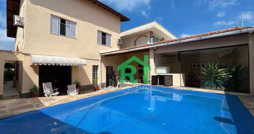 Casa com 3 quartos (1 suíte), 4 vagas, lazer, vila santa rosa, guarujá/sp
