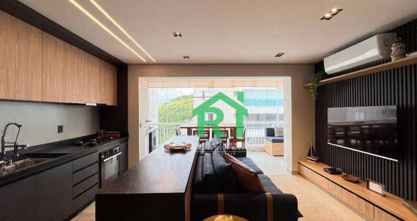 Apartamento à beira mar com 2 quartos (1 suíte), 2 vagas e lazer à venda em jardim astúrias, guarujá | rocha imóveis guarujá