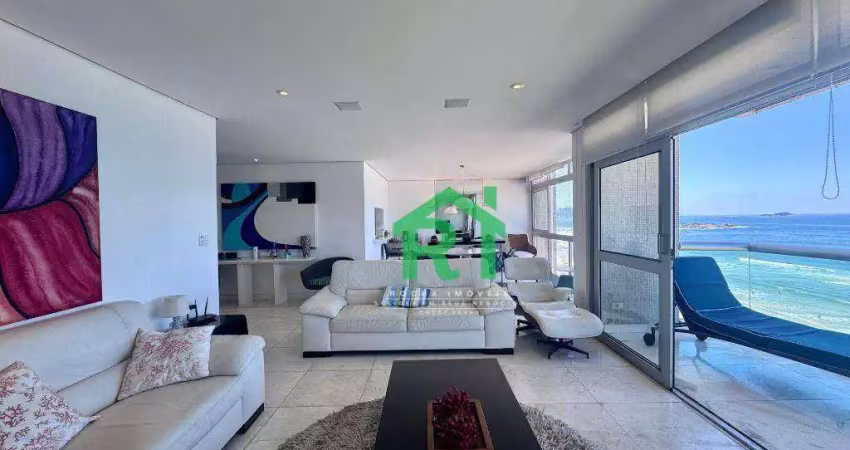 Apartamento com 4 dormitórios, 200 m² - venda por r$ 1.800.000,00 ou aluguel por r$ 11.500,02/mês - pitangueiras - guarujá/sp