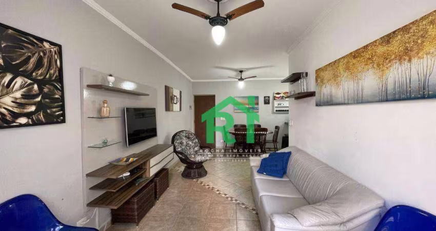 Apartamento com 2 dormitórios para alugar, 70 m² por R$ 3.700,00/mês - Pitangueiras - Guarujá/SP