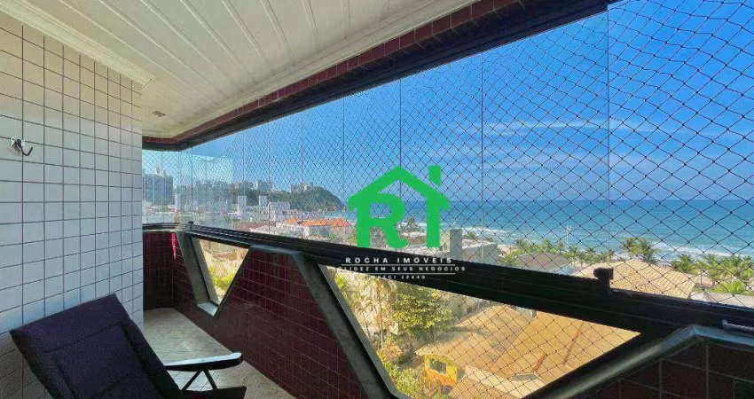 Apartamento à beira mar na Praia do Tombo com 3 dormitórios (3 suítes), 2 vagas, lazer, Guarujá/SP